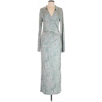 Free People Casual Dress - Wrap: Teal Dresses - Used - Size X