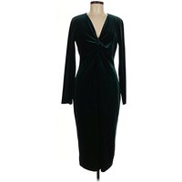 Aqua Cocktail Dress - Wrap: Teal Dresses - Used