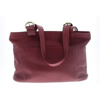 Coach Factory Leather Tote Bag: Burgundy Bags