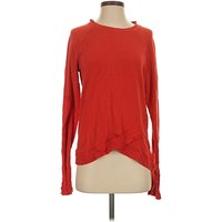 Athleta Long Sleeve Top Red Keyhole Neckline Tops - Used