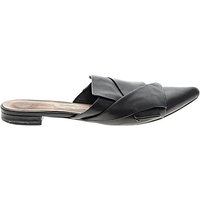 Pure Navy Mule/Clog: Black Shoes