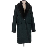 Banana Republic Coat: Teal Jackets & Outerwear