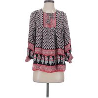 Ulla Johnson 3/4 Sleeve Silk Top Pink Keyhole Neckline Tops - Used - Size