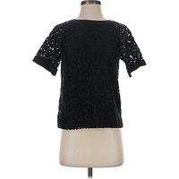 Banana Republic Short Sleeve Top Black Keyhole Neckline Tops - Used - Size X