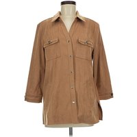 JM Collection Coat: Brown Jackets & Outerwear