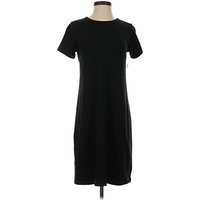 Old Navy Casual Dress - Shift: Black Solid Pattern Dresses - New