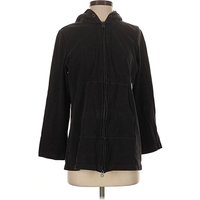 Eileen Fisher Coat: Black Jackets & Outerwear - Size Medium Petite