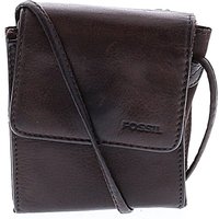 Fossil Leather Crossbody Bag: Brown Bags
