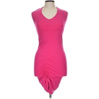 Zara Cocktail Dress - Bodycon: Pink Solid Pattern Dresses - Used