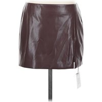 Lovers + Friends Faux Leather Skirt: Burgundy Bottoms