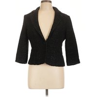BCX Blazer Jacket: Black Tweed Pattern Jackets & Outerwear