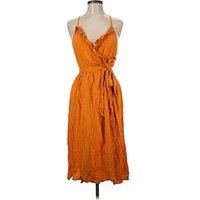 Roxy Casual Dress - Wrap: Orange Dresses - Used