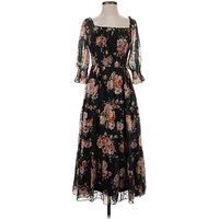Baltic Born Casual Dress: Black Floral Pattern Dresses - Used - Size X