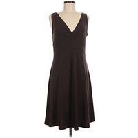 Axcess Casual Dress - A-Line: Brown Solid Pattern Dresses - Used
