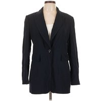 Linda Allard Ellen Tracy Blazer Jacket: Blue Jackets & Outerwear - Size