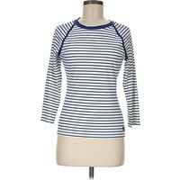 Sperry Top Sider 3/4 Sleeve T-Shirt Blue Boatneck Tops - Used