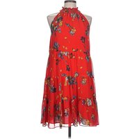 CeCe Cocktail Dress - Party: Red Floral Pattern Dresses - Used