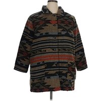 Weatherproof Coat: Brown Graphic Pattern Jackets & Outerwear - Size X