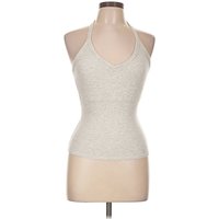 Tank Top Silver Halter Neckline Tops - Used