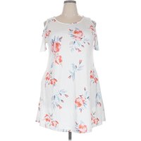 Casual Dress: White Floral Pattern Dresses - Used - Size 2X