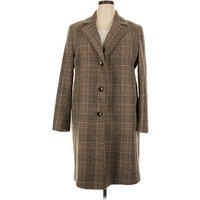 DKNY Wool Coat: Brown Jackets & Outerwear - Size 2X