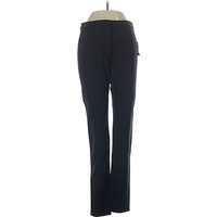 Pink Tartan Dress Pants - Mid/Reg Rise: Black Bottoms - Size