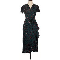 Shein Casual Dress - Wrap: Teal Dresses - Used - Size