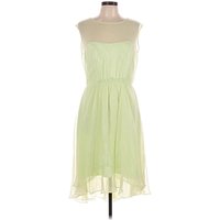 Lela Rose Bridesmaid Casual Dress - High Low: Green Solid Pattern Dresses - Used - Size