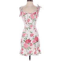 Planet Gold Cocktail Dress: Pink Floral Pattern Dresses - Used - Size 2X