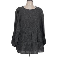 Primark Casual Dress - DropWaist: Gray Tweed Pattern Dresses - Used - Size