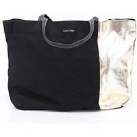 Calvin Klein Tote Bag: Silver Metallic Pattern Bags