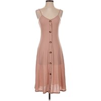 Boohoo Casual Dress - Slip dress: Tan Dresses - Used - Size