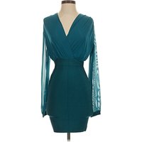 GUESS by Marciano Cocktail Dress - Wrap: Teal Dresses - Used - Size X