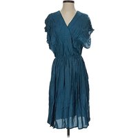 Casual Dress - Wrap: Teal Dresses - Used