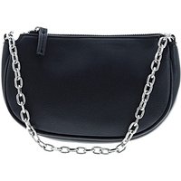 MNG Shoulder Bag: Black Solid Pattern Bags