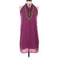 THML Casual Dress - Shift: Purple Dresses - Used - Size Small Petite