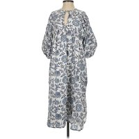mille Resort & Travel Casual Dress: Blue Paisley Pattern Dresses - Used