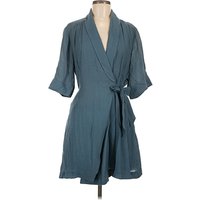 Brochu Walker Casual Dress - Wrap: Teal Dresses - Used