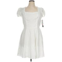 Sequin Hearts Casual Dress: White Stars Pattern Dresses - Used - Size X
