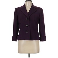 Tahari by ASL Blazer Jacket: Purple Jackets & Outerwear - Size