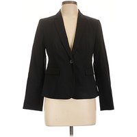 Liz Claiborne Career Blazer Jacket: Black Jackets & Outerwear - Size 10 Petite