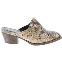 CL by Laundry Mule/Clog: Gold Paisley Pattern Shoes - Size