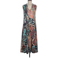 Nic + Zoe Casual Dress - Wrap: Teal Paisley Pattern Dresses - Used