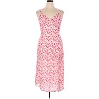 Cider Casual Dress: Pink Floral Pattern Dresses - Size 2X