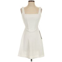 Emerald Sundae Casual Dress - A-Line: Ivory Solid Pattern Dresses - New - Size X