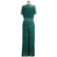 By Anthropologie Jumpsuit: Green Jumpsuits - Size Medium Petite