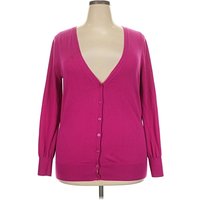 Lane Bryant Cardigan Sweater: Purple Sweaters & Sweatshirts - Size 18 Plus