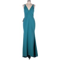 BHLDN Cocktail Dress - Wrap: Teal Dresses - New - Size