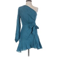 Lush Cocktail Dress - Wrap: Teal Dresses - New