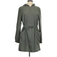 Divided by H&M Raincoat: Green Jackets & Outerwear - Size